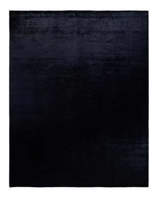 Fine Vibrance, One-of-a-Kind Hand-Knotted Area Rug - Black, 9' 5" x 12' 0" - Solo Rugs