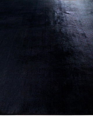 Fine Vibrance, One-of-a-Kind Hand-Knotted Area Rug - Black, 9' 5" x 12' 0" - Solo Rugs