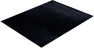 Fine Vibrance, One-of-a-Kind Hand-Knotted Area Rug - Black, 9' 5" x 12' 0" - Solo Rugs