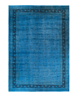 Fine Vibrance, One-of-a-Kind Hand-Knotted Area Rug - Blue, 12' 3" x 17' 6" - Solo Rugs