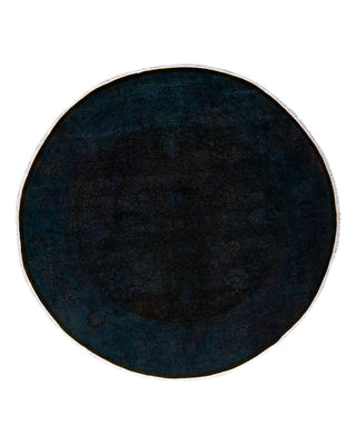 Fine Vibrance, One-of-a-Kind Hand-Knotted Area Rug - Blue, 6' 1" x 6' 1" - Solo Rugs