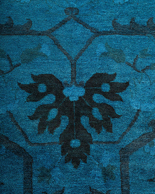 Fine Vibrance, One-of-a-Kind Hand-Knotted Area Rug - Blue, 9' 0" x 11' 10" - Solo Rugs