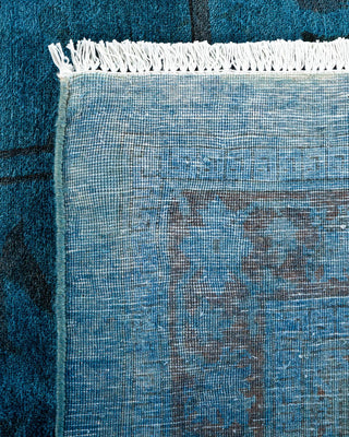 Fine Vibrance, One-of-a-Kind Hand-Knotted Area Rug - Blue, 9' 0" x 11' 10" - Solo Rugs