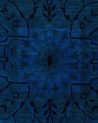 Fine Vibrance, One-of-a-Kind Hand-Knotted Area Rug - Blue, 9' 1" x 12' 4" - Solo Rugs