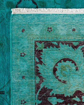 Fine Vibrance, One-of-a-Kind Hand-Knotted Area Rug - Blue, 9' 2" x 12' 1" - Solo Rugs