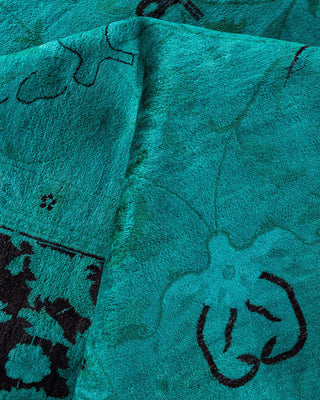 Fine Vibrance, One-of-a-Kind Hand-Knotted Area Rug - Blue, 9' 2" x 12' 1" - Solo Rugs