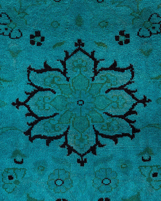 Fine Vibrance, One-of-a-Kind Hand-Knotted Area Rug - Blue, 9' 2" x 12' 5" - Solo Rugs
