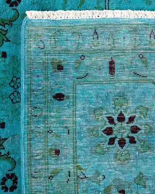 Fine Vibrance, One-of-a-Kind Hand-Knotted Area Rug - Blue, 9' 2" x 12' 5" - Solo Rugs