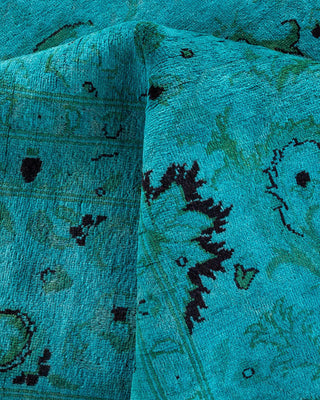 Fine Vibrance, One-of-a-Kind Hand-Knotted Area Rug - Blue, 9' 2" x 12' 5" - Solo Rugs