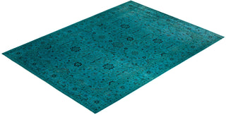 Fine Vibrance, One-of-a-Kind Hand-Knotted Area Rug - Blue, 9' 2" x 12' 5" - Solo Rugs