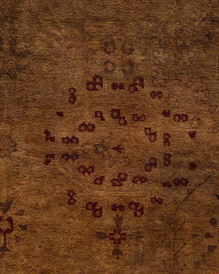 Fine Vibrance, One-of-a-Kind Hand-Knotted Area Rug - Gold, 9' 1" x 12' 2" - Solo Rugs