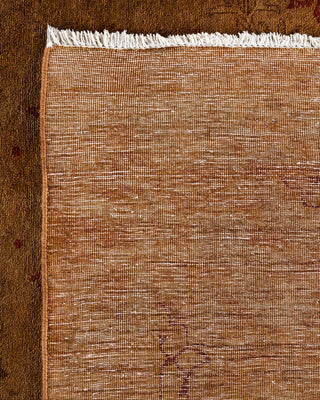 Fine Vibrance, One-of-a-Kind Hand-Knotted Area Rug - Gold, 9' 1" x 12' 2" - Solo Rugs