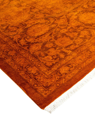 Fine Vibrance, One-of-a-Kind Hand-Knotted Area Rug - Gold, 9' 3" x 12' 3" - Solo Rugs