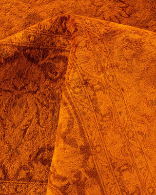 Fine Vibrance, One-of-a-Kind Hand-Knotted Area Rug - Gold, 9' 3" x 12' 3" - Solo Rugs