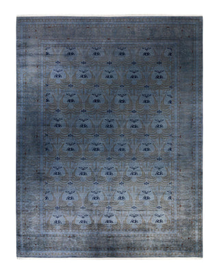 Fine Vibrance, One-of-a-Kind Hand-Knotted Area Rug - Gray, 10' 4" x 13' 8" - Solo Rugs