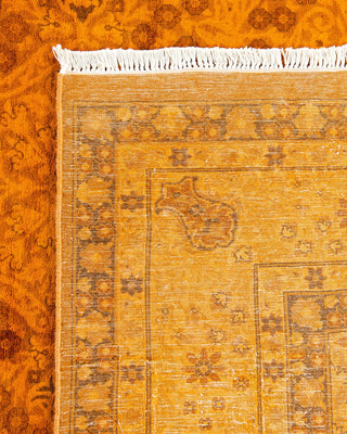 Fine Vibrance, One-of-a-Kind Hand-Knotted Area Rug - Gray, 6' 3" x 14' 9" - Solo Rugs