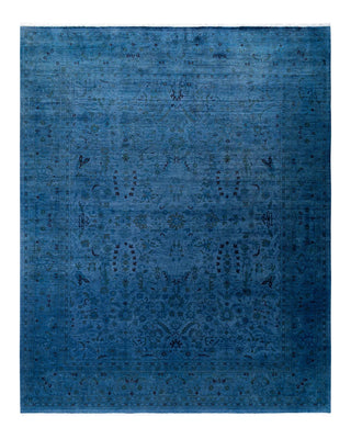 Fine Vibrance, One-of-a-Kind Hand-Knotted Area Rug - Gray, 8' 2" x 10' 4" - Solo Rugs