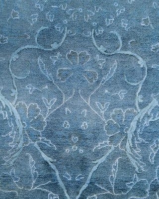 Fine Vibrance, One-of-a-Kind Hand-Knotted Area Rug - Gray, 9' 1" x 12' 1" - Solo Rugs