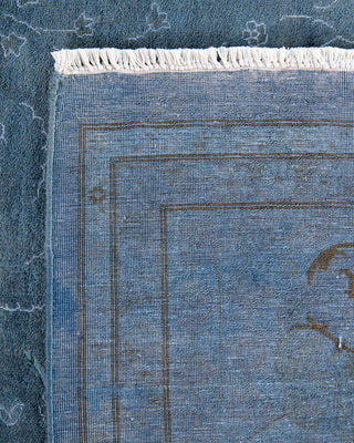 Fine Vibrance, One-of-a-Kind Hand-Knotted Area Rug - Gray, 9' 1" x 12' 1" - Solo Rugs