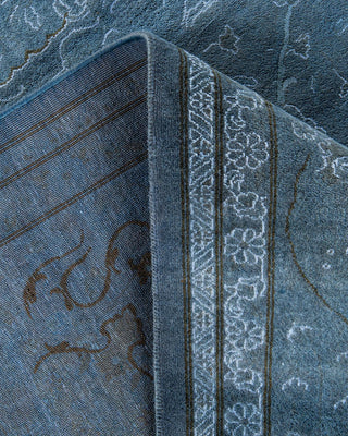 Fine Vibrance, One-of-a-Kind Hand-Knotted Area Rug - Gray, 9' 1" x 12' 1" - Solo Rugs