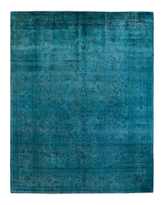 Fine Vibrance, One-of-a-Kind Hand-Knotted Area Rug - Gray, 9' 2" x 11' 10" - Solo Rugs