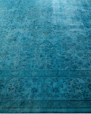 Fine Vibrance, One-of-a-Kind Hand-Knotted Area Rug - Gray, 9' 2" x 11' 10" - Solo Rugs