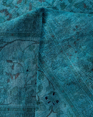 Fine Vibrance, One-of-a-Kind Hand-Knotted Area Rug - Gray, 9' 2" x 11' 10" - Solo Rugs