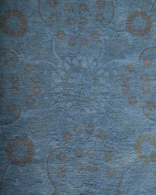 Fine Vibrance, One-of-a-Kind Hand-Knotted Area Rug - Gray, 9' 2" x 11' 9" - Solo Rugs