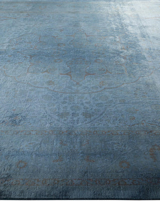 Fine Vibrance, One-of-a-Kind Hand-Knotted Area Rug - Gray, 9' 2" x 11' 9" - Solo Rugs