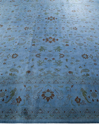 Fine Vibrance, One-of-a-Kind Hand-Knotted Area Rug - Gray, 9' 2" x 12' 5" - Solo Rugs