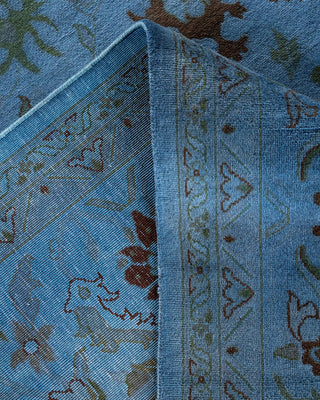 Fine Vibrance, One-of-a-Kind Hand-Knotted Area Rug - Gray, 9' 2" x 12' 5" - Solo Rugs