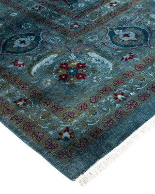 Fine Vibrance, One-of-a-Kind Hand-Knotted Area Rug - Gray, 9' 3" x 11' 10" - Solo Rugs