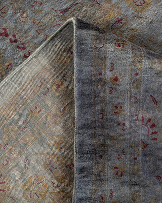 Fine Vibrance, One-of-a-Kind Hand-Knotted Area Rug - Gray, 9' 3" x 12' 5" - Solo Rugs