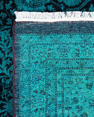 Fine Vibrance, One-of-a-Kind Hand-Knotted Area Rug - Green, 9' 1" x 11' 10" - Solo Rugs