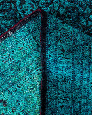 Fine Vibrance, One-of-a-Kind Hand-Knotted Area Rug - Green, 9' 1" x 11' 10" - Solo Rugs