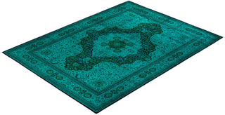 Fine Vibrance, One-of-a-Kind Hand-Knotted Area Rug - Green, 9' 2" x 12' 3" - Solo Rugs