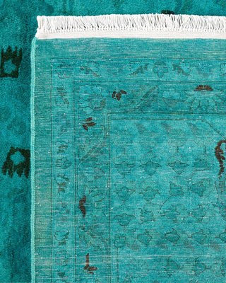 Fine Vibrance, One-of-a-Kind Hand-Knotted Area Rug - Green, 9' 2" x 12' 5" - Solo Rugs