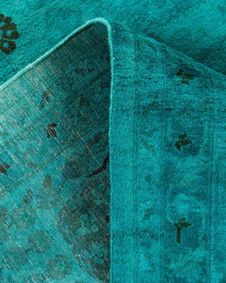 Fine Vibrance, One-of-a-Kind Hand-Knotted Area Rug - Green, 9' 2" x 12' 5" - Solo Rugs