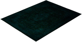 Fine Vibrance, One-of-a-Kind Hand-Knotted Area Rug - Green, 9' 3" x 11' 10" - Solo Rugs