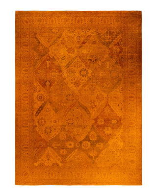 Fine Vibrance, One-of-a-Kind Hand-Knotted Area Rug - Orange, 10' 2" x 13' 10" - Solo Rugs