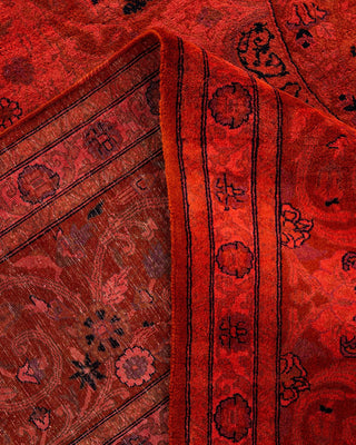 Fine Vibrance, One-of-a-Kind Hand-Knotted Area Rug - Orange, 9' 0" x 11' 10" - Solo Rugs