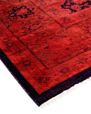 Fine Vibrance, One-of-a-Kind Hand-Knotted Area Rug - Orange, 9' 1" x 11' 10" - Solo Rugs