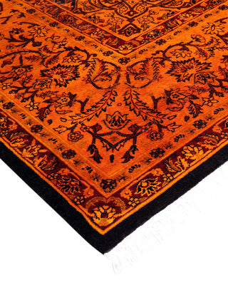 Fine Vibrance, One-of-a-Kind Hand-Knotted Area Rug - Orange, 9' 1" x 12' 2" - Solo Rugs