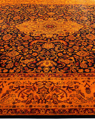Fine Vibrance, One-of-a-Kind Hand-Knotted Area Rug - Orange, 9' 1" x 12' 2" - Solo Rugs