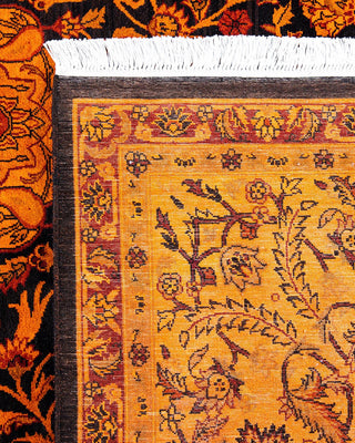 Fine Vibrance, One-of-a-Kind Hand-Knotted Area Rug - Orange, 9' 1" x 12' 2" - Solo Rugs