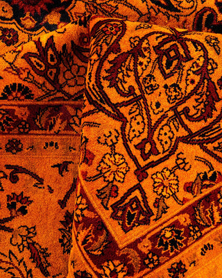 Fine Vibrance, One-of-a-Kind Hand-Knotted Area Rug - Orange, 9' 1" x 12' 2" - Solo Rugs