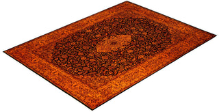 Fine Vibrance, One-of-a-Kind Hand-Knotted Area Rug - Orange, 9' 1" x 12' 2" - Solo Rugs