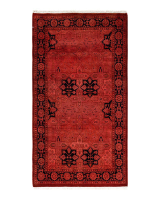Fine Vibrance, One-of-a-Kind Hand-Knotted Area Rug - Pink, 3' 1" x 5' 5" - Solo Rugs