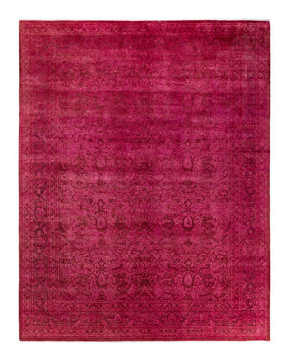 Fine Vibrance, One-of-a-Kind Hand-Knotted Area Rug - Pink, 8' 4" x 10' 7" - Solo Rugs