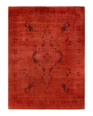 Fine Vibrance, One-of-a-Kind Hand-Knotted Area Rug - Pink, 9' 1" x 12' 5" - Solo Rugs